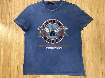 Buy Guns N Roses Use Your Illusion Tour 1991 T Shirt Ladies Medium 22” P2P • 9.99£