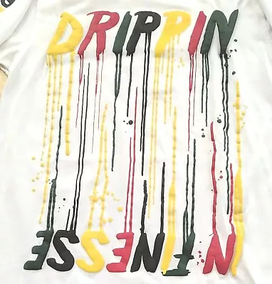 Buy Teen Boy's T-shirt Size 14 16 Cool Graphic Print Drippin' Paint One Color Nation • 7.89£