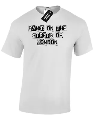 Buy Panic On Streets Of London Mens T Shirt The Rebellion Smiths Protest Revolution • 8.99£