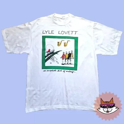 Buy  1980s Lyle Lovett And His Large Band- An Acceptable Level Of Ecstasy Tshirt • 55£