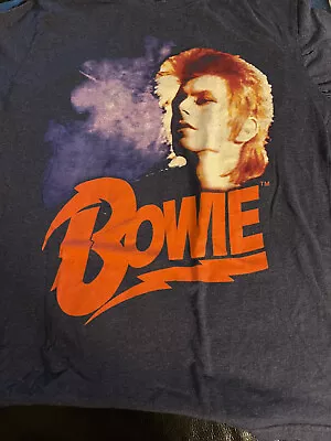 Buy David Bowie T Shirt Official Merch Orange Hair Ziggy Stardust Near Mint • 9.45£