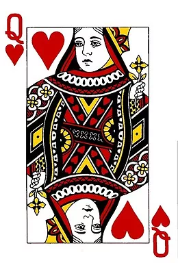 Buy Queen Of Hearts Playing Card  Iron On T Shirt Transfer • 3.49£