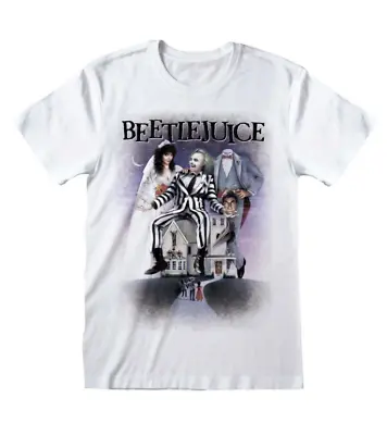 Buy Official Beetlejuice - Poster White T-shirt • 14.99£