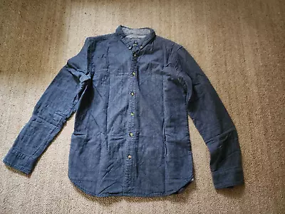 Buy Penfield Men Medium Quilted Shirt Jacket, Button Down Collar, Blue Jean • 8£