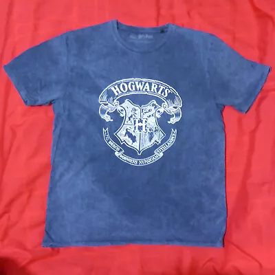 Buy Harry Potter Hogwarts Crest Logo T-Shirt Adult XL Wizarding World Official Top • 8£