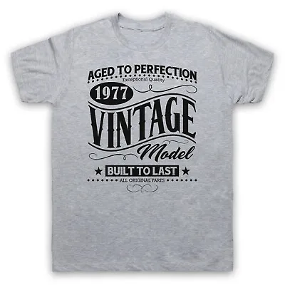 Buy 1977 Vintage Model Born In Birth Year Date Funny Age Mens & Womens T-shirt • 17.99£