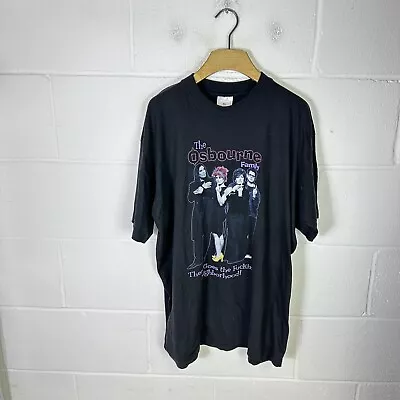 Buy Vintage The Osbourne Family Shirt Mens Extra Large Black Ozzy Sharon 90s Rock • 73.95£