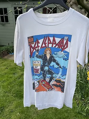 Buy Def Leppard Women Of Doom Hysteria 1987 Tour T Shirt - RARE -Small + Programme • 95£