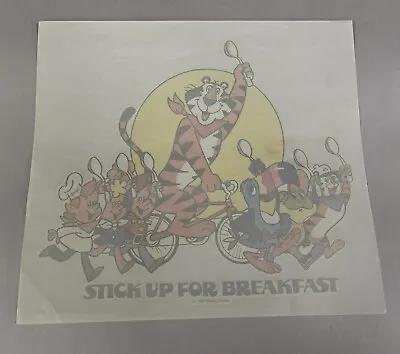Buy Vintage 1980 Kellogg Co.  Stick Up For Breakfast  Iron-On T-Shirt Transfer  NOS • 23.44£