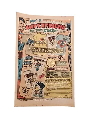 Buy PRINT AD 1977 DC COMICS SUPERFRIENDS Merch Comic Size Original & Authentic  • 9.38£