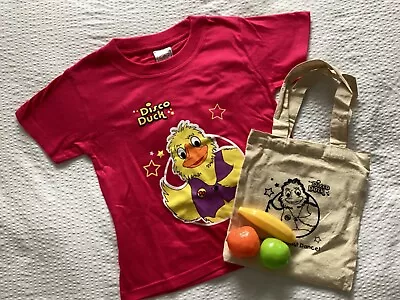 Buy Toddlers Disco Duck T Shirt Age 3-4 Years And Carry Bag New • 5.99£