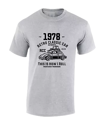 Buy Retro Classic Car 1978 Mens T Shirt Cool Cars Design Automobile Fan Gift Idea • 8.99£