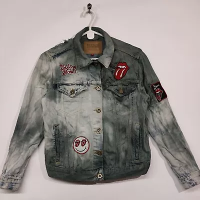 Buy Hilfiger Denim Rolling Stones Grey DENIM Jacket Womems S • 29.99£