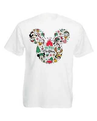Buy Merry Christmas T Shirt, Mickey Christmas Tee, Family Tee, Mickey Christmas Gift • 12.99£