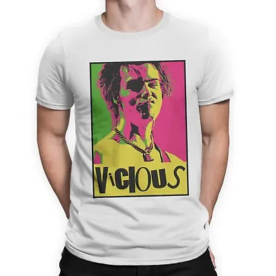 Buy Sid Vicious Men's T-Shirt Sex Pistols Punk Music Tee Top Gift T Shirt Rock Bass • 7.99£
