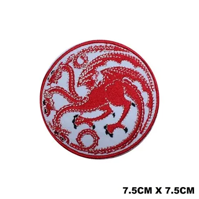 Buy Targaryen Game Of Thrones  Movie Embroidered Patch Iron On/Sew On Patch Batch • 2.09£