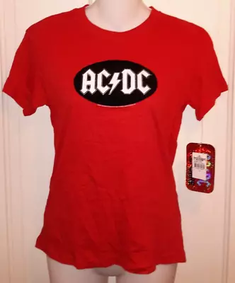 Buy Vintage ACDC Rockwear Red T-shirt Band Tee• Kids Size L 11-13 • 7.87£