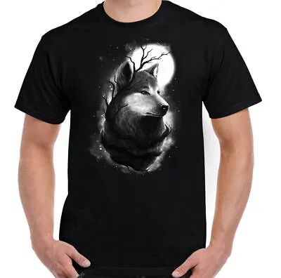 Buy Werewolf T-Shirt Wolf Mens Animal Face American Horror Camping Halloween Moon  • 10.99£