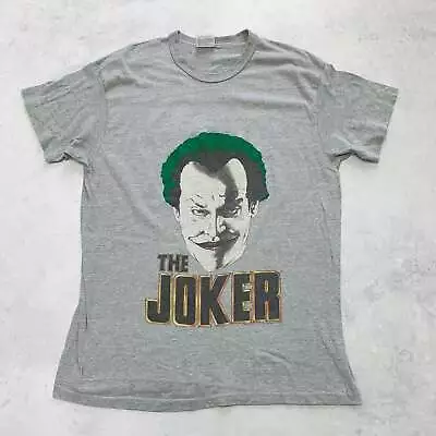 Buy Vintage T Shirt Mens XL Grey The Joker Batman Single Stitch Movie Promo Film • 40£