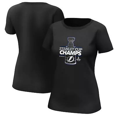 Buy Tampa Bay Lightning T-Shirt (Size L) Women's NHL Stanley Cup Champs - New • 14.99£