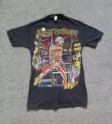 Buy Rare 1985/1986 Iron Maiden “Somewhere In Time” T-Shirt • 265£