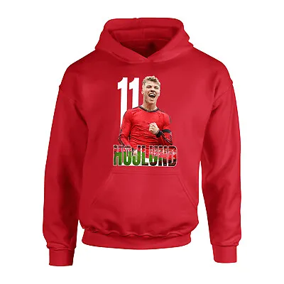 Buy Childrens Rasmus HOJLUND 11 Hoodie United Fanmade Merchandise Manchester KIDS • 22.95£