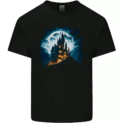Buy A Haunted Castle Fantasy Halloween Mens Cotton T-Shirt Tee Top • 8.75£