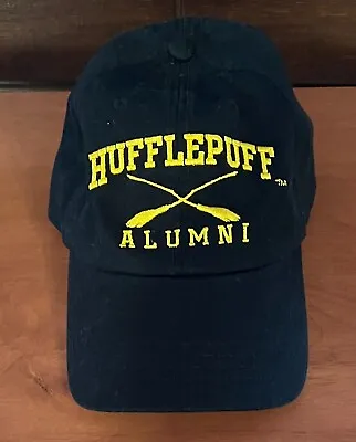 Buy Hufflepuff Alumni Black Baseball Cap Adj. Harry Potter Wizarding World 100% Cot. • 17£