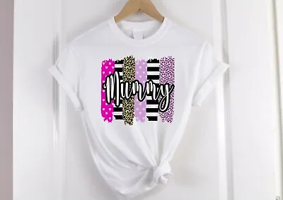 Buy Mummy Summer Brush Strokes Print Ladies T-shirt • 9.99£