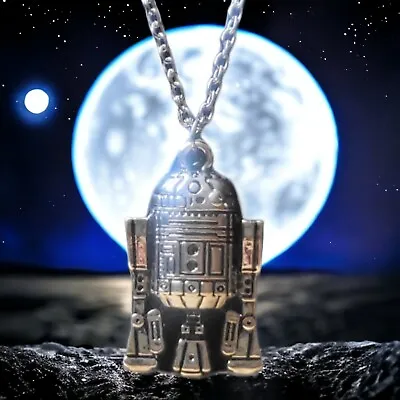 Buy R2 D2 STAR WARS Silver Tone Chain And Pendant Brand New!  • 3.99£