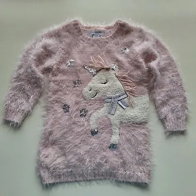 Buy Girls Jumper 3-4 Years Primark Pink Long Cosy Jumper Very Good Condition  • 6.49£