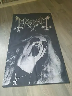 Buy Mayhem Posterflagge Flagge Flag Fahne Nr 4 Black Metal Satyricon 66666 • 25.69£
