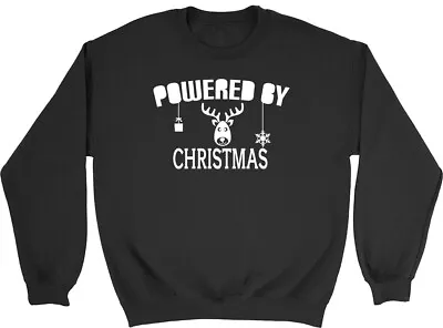 Buy Powered By Christmas Mens Womens Sweatshirt Jumper • 15.99£