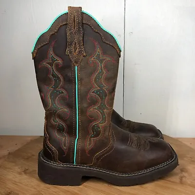 Buy Justin Gypsy Boots Womens 6.5 B Cowboy Western Classic Pull On Brown Leather • 57.84£
