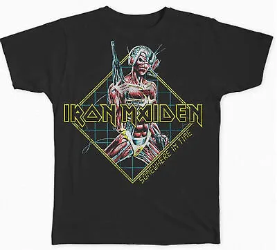 Buy Official Iron Maiden T Shirt Somewhere In Time Diamond Classic Rock Metal Tee • 16.28£