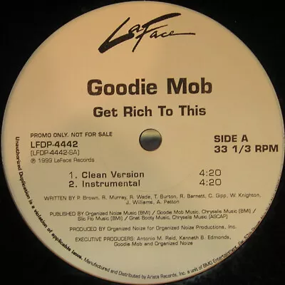Buy Goodie Mob - Get Rich To This / VG+ / 12  , Promo • 3.83£