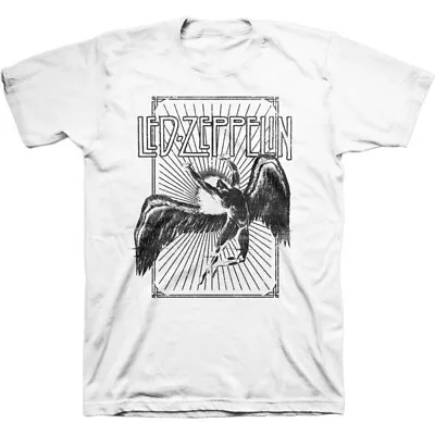 Buy Led Zeppelin Icarus Burst White T-Shirt - OFFICIAL • 16.29£