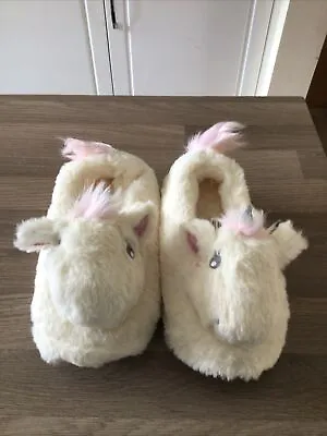 Buy Girls Unicorn Slippers Size 12.5-1 • 8£