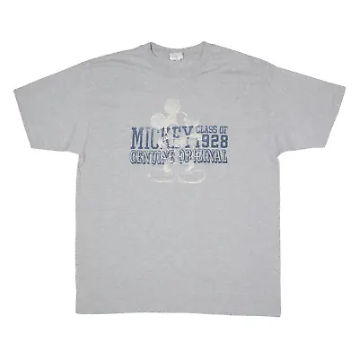 Buy DISNEY Mickey Mouse Mens T-Shirt Grey XL • 9.99£