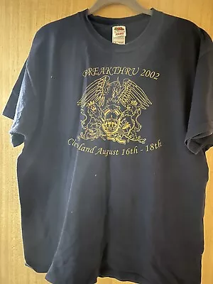 Buy Queen Breakthru Official 2002 Usa Convention T Shirt Xl Vg+ • 10.95£
