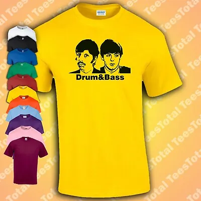Buy Drum And Bass T-Shirt | Funny | The Beatles | Paul McCartney | Ringo Starr • 16.99£