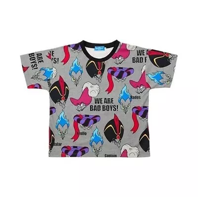 Buy Disney Villains T-shirt All Pattern L Size WE ARE BAD BOYS Hades Captain Hook J • 59.53£