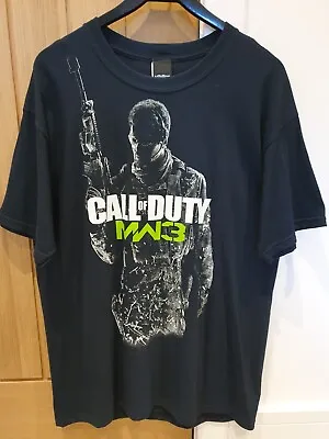 Buy Activision Call Of Duty Modern Warfare 3 COD MW3 100% Cotton T-shirt Black Large • 15.99£