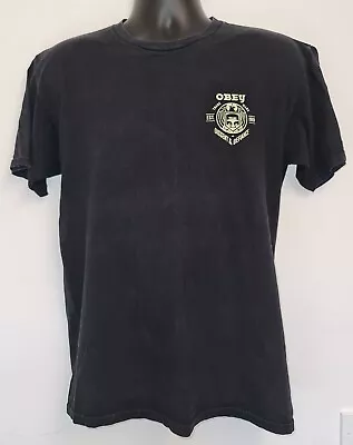 Buy Obey T Shirt Size Medium Double Sided Street Wear Skater Obey Clothing  • 30£