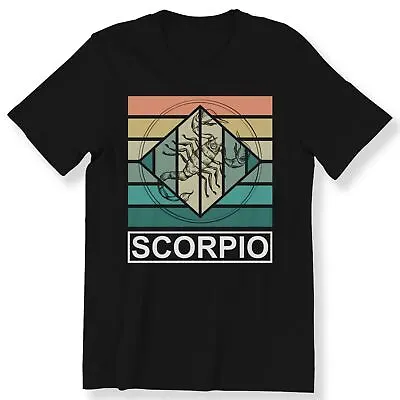 Buy Zodiac Sign Scorpio Men's Ladies T-shirt Vintage Zodiac Sign Lover Gift T-shirt • 14.99£