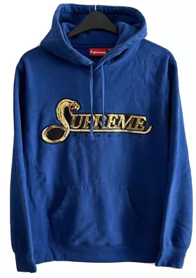 Buy SUPREME ‘Viper Hoodie’ Size Medium Blue. • 64.99£