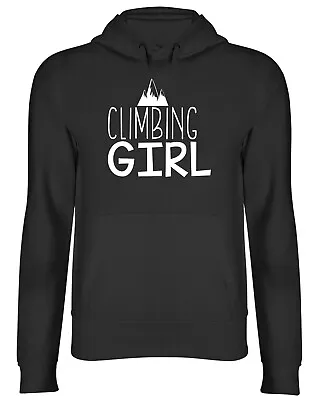 Buy Climbing Girl Mens Womens Hooded Top Hoodie • 17.99£