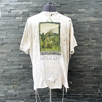Buy Vintage Led Zeppelin IV 90's Rap Tee T-Shirt Extremely Rare  • 249.99£