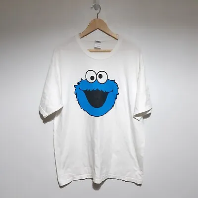 Buy Gildan Cookie Monster Crew Neck T-Shirt Heavy Cotton Size XL P2P 24  • 11.99£