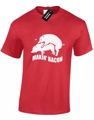 Buy Making Bacon Mens T Shirt Funny Rude Design Top S- 5xl • 7.99£